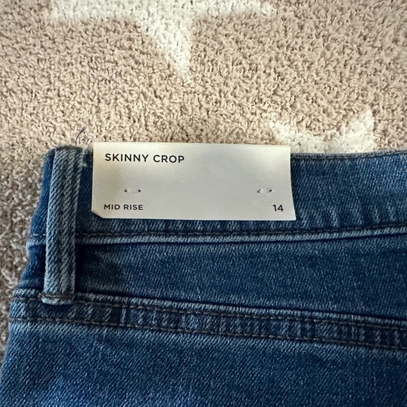 NWT THE LOFT SKINNY CROP MID RISE JEANS SZ 14 - Picture 5 of 6